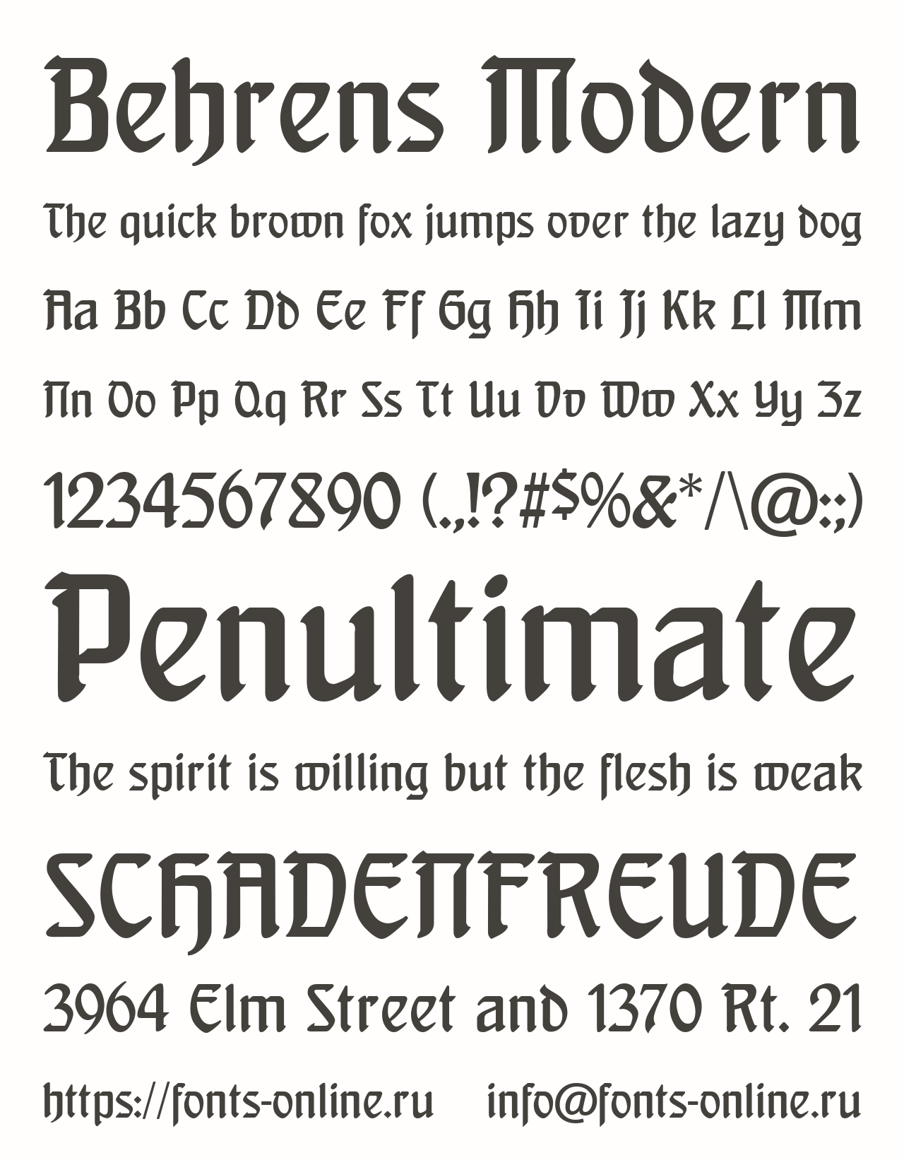 Behrens Modern Free Font Download